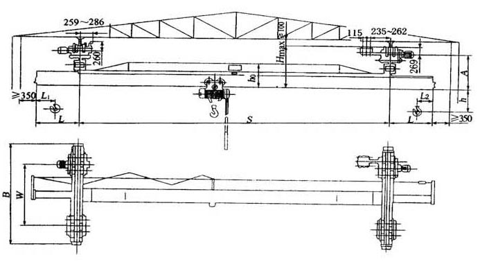 LX型電動(dòng)單梁懸掛起重機(jī)