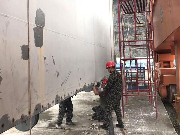 閘門水封更換、改造施工